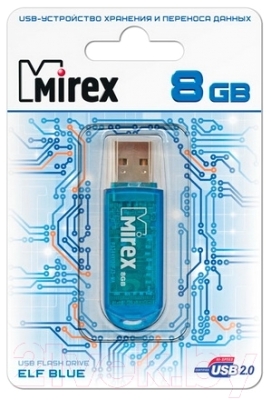 Usb flash накопитель Mirex Elf Blue 8GB (13600-FMUBLE08)