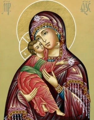 Набор алмазной вышивки Гранни Владимирская икона Божией Матери  (Ag 3416)