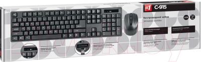 Клавиатура+мышь Defender #1 C-915 / 45915 (черный)