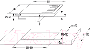 Газовая варочная панель Gorenje GT641SY2W