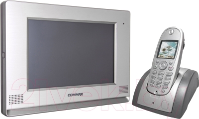 Видеодомофон Commax CDV-1020AQ (серебристый, + трубка CDT180)