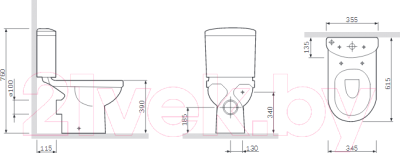 Изображение товара Унитаз напольный AM.PM Joy C858607SC