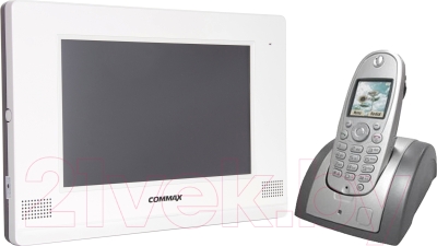 Видеодомофон Commax CDV-1020AQ (белый, + трубка CDT180)
