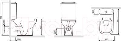 Изображение товара Унитаз напольный AM.PM Like C808607SC