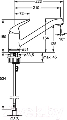 Смеситель Hansa Pico 46082203