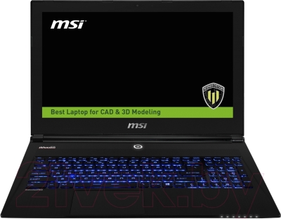 Ноутбук MSI WS60 6QI-011RU (9S7-16H812-011)