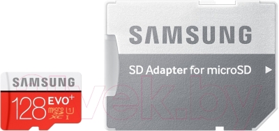 Карта памяти Samsung EVO+ microSDXC 128GB (MB-MC128DA/RU)