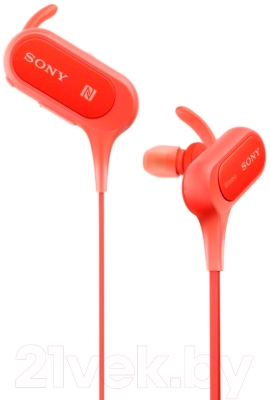 Беспроводные наушники Sony MDR-XB50BSR (красный)