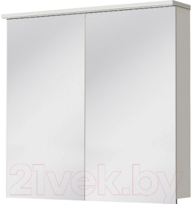 Шкаф с зеркалом для ванной Ювента Monza MnMC-70 (белый)