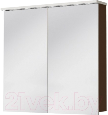 Шкаф с зеркалом для ванной Ювента Monza MnMC-70 (венге)