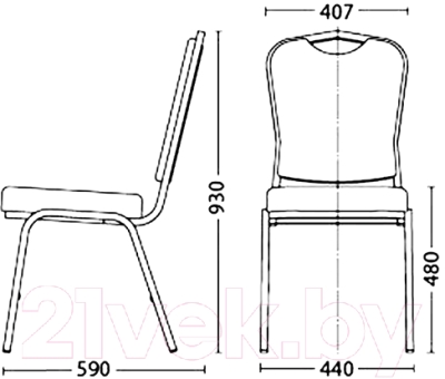 Стул Nowy Styl BC-11 Alu (V-4)