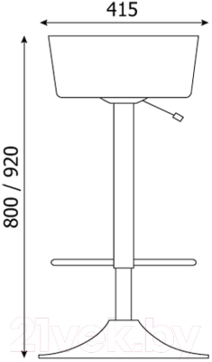 Табурет барный Nowy Styl Pinacolada Hoker Chrome Lift (V-4)