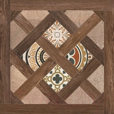 Декоративная плитка Opoczno Elbert House коричн. (430x430)