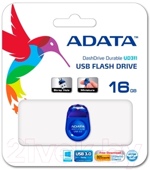Usb flash накопитель A-data DashDrive Durable UD311 16GB (AUD311-16G-RBL)