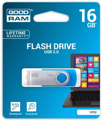 Usb flash накопитель Goodram Twister 16GB Blue (UTS2-0160B0R11)
