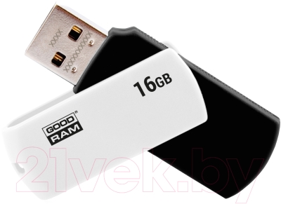 Usb flash накопитель Goodram UC02 16GB (UCO2-0160KWR11) (черный/белый)