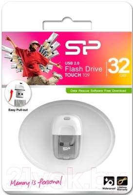 Usb flash накопитель Silicon Power Touch T09 32GB White (SP032GBUF2T09V1W)