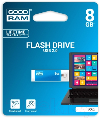 Usb flash накопитель Goodram UCU2 8GB (синий) (UCU2-0080B0R11)