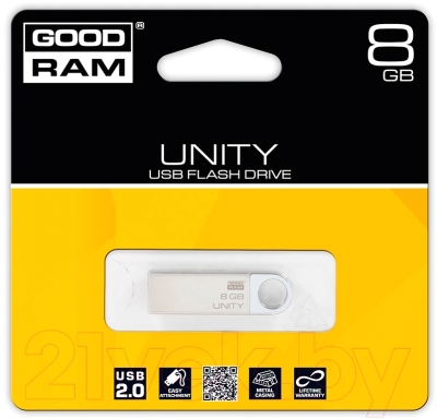 Usb flash накопитель Goodram Unity 8GB (UUN2-0080S0R11)