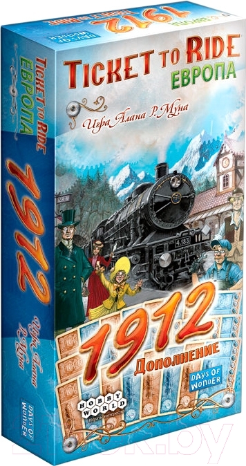 Дополнение к настольной игре Мир Хобби Ticket to Ride: Европа / 1912