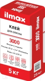 Клей для плитки ilmax 3000 (5кг)