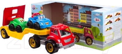 Набор игрушечных автомобилей ТехноК Автовоз с набором машин 3909