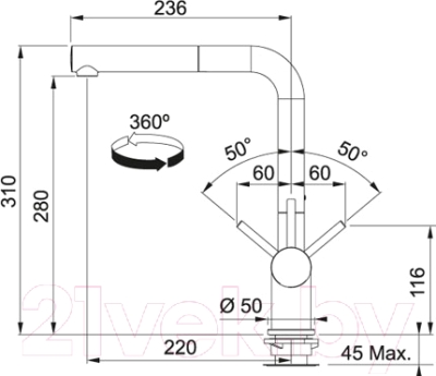 Смеситель Franke Active Plus 115.0373.885