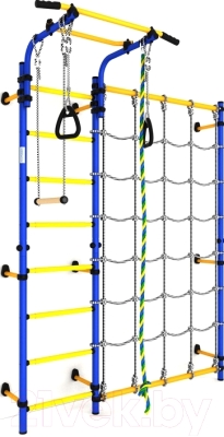 Детский спортивный комплекс Romana Next 3/S3 ДСКМ-3С-8.06.Г1.490.01-28 (синий/желтый)