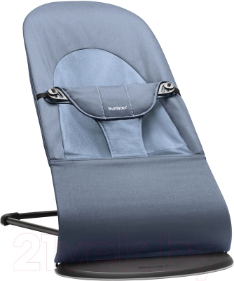 Детский шезлонг BabyBjorn Balance Soft Cotton Fog Blue 0050.74