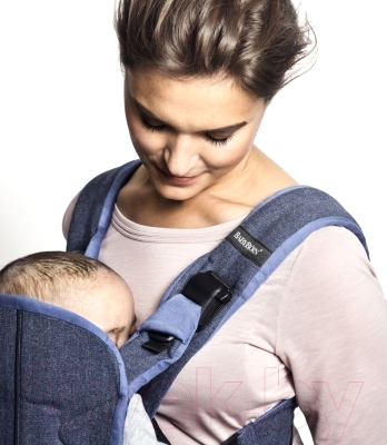 Эрго-рюкзак BabyBjorn One Soft Cotton Mix Denim Blue 0930.93