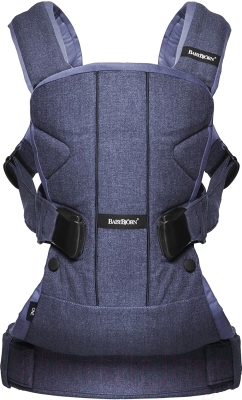 Эрго-рюкзак BabyBjorn One Soft Cotton Mix Denim Blue 0930.93