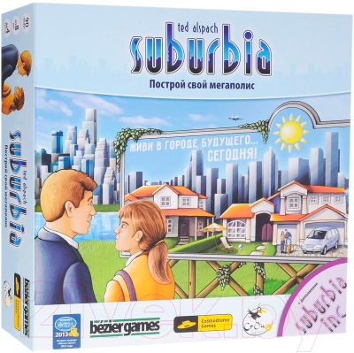 Настольная игра Cosmodrome Suburbia (с дополнением Suburbia Inc.)