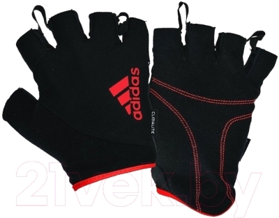 Перчатки для пауэрлифтинга Adidas ADGB-12322RD (M, красный)