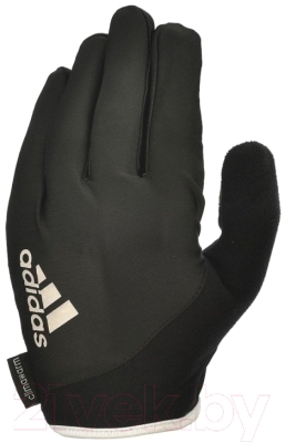 Перчатки для пауэрлифтинга Adidas ADGB-12421WH (S, черный)