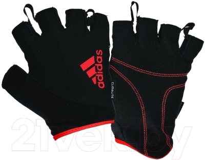 Перчатки для пауэрлифтинга Adidas ADGB-12321RD (S, красный)