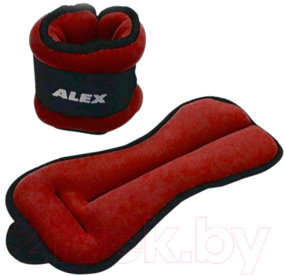 Комплект утяжелителей Alex WT-AHB-1239-1K (0.5кг, красный)