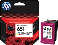 Картридж HP 651 Tri-color (C2P11AE) - 