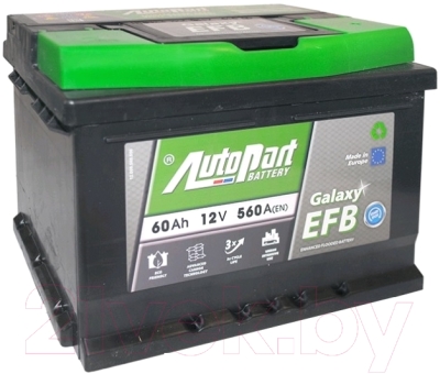 Автомобильный аккумулятор AutoPart Start-Stop EFB600 (60 А/ч)