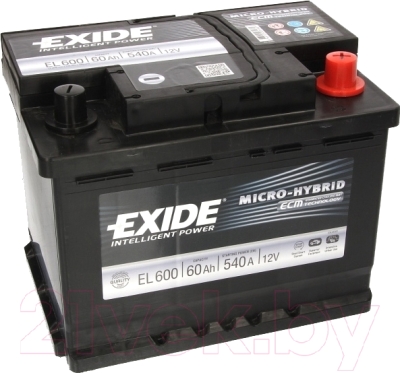 Автомобильный аккумулятор Exide ECM EL600 (60 А/ч)