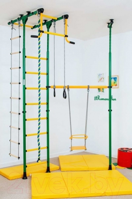 Детский спортивный комплекс Romana Карусель R33 ДСКМ-3-8.06.Т.490.01-64 (зеленый/желтый)