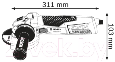 Профессиональная угловая шлифмашина Bosch GWS 17-125 CIE Professional (0.601.79H.002)