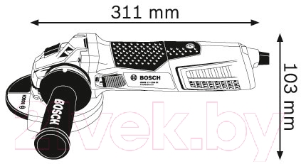 Профессиональная угловая шлифмашина Bosch GWS 19-125 CIE Professional (0.601.79P.002) — фото 3