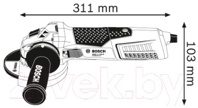 Профессиональная угловая шлифмашина Bosch GWS 19-125 CIE Professional (0.601.79P.002)