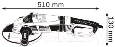 Профессиональная угловая шлифмашина Bosch GWS 26-180 LVI Professional (0.601.894.F04)