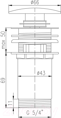 Донный клапан Slezak RAV MD0484Z