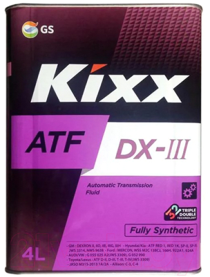 Трансмиссионное масло Kixx ATF Dexron III / L250944TE1 (4л)
