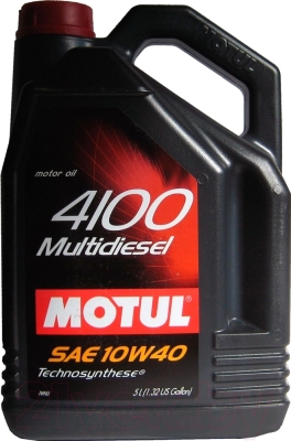 Моторное масло Motul 4100 Multidiesel 10W40 / 100261 (5л)