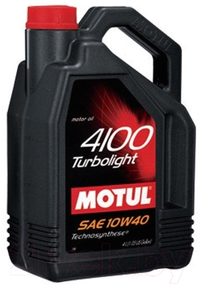 Моторное масло Motul 4100 Turbolight 10W40 / 100357 (5л)
