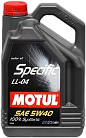 Моторное масло Motul Specific LL-04 5W40 / 101274 (5л) - 