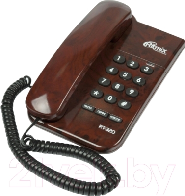 Проводной телефон Ritmix RT-320 (кофейный)